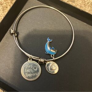 Charming Silver Dolphin Bracelet